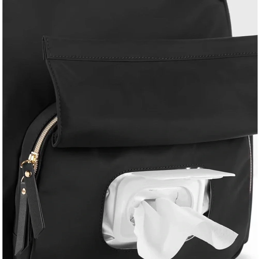Skip Hop Black and Gold Diaper Bag Backpack - Picture 9 of 12